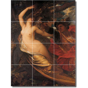 george watts nude painting ceramic tile mural p09501