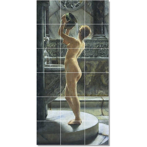 john weguelin nude painting ceramic tile mural p23251