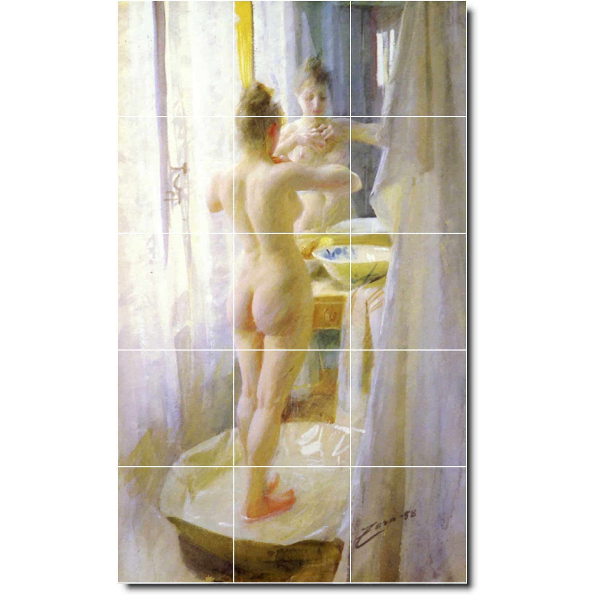 anders zorn nude painting ceramic tile mural p10039
