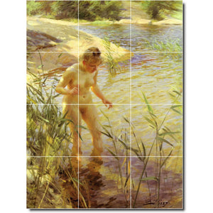 anders zorn nude painting ceramic tile mural p10075